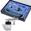 Airbrush set met glazen beker 0,2 / 0,3 / 0,5 mm mondstukken