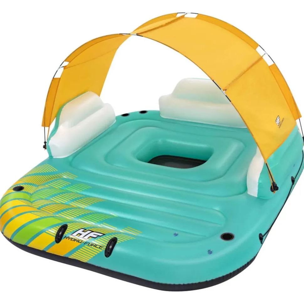 Bestway Drijfeiland Sunny Lounge 5-persoons opblaasbaar 291x265x83 cm