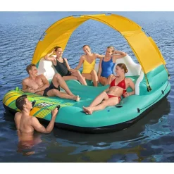 Bestway Drijfeiland Sunny Lounge 5-persoons opblaasbaar 291x265x83 cm