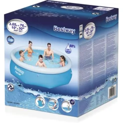 Bestway Fast Set Zwembad opblaasbaar rond 305x76 cm 57266