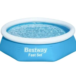 Bestway Fast Set Zwembad opblaasbaar rond 244x61 cm