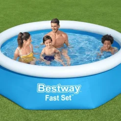 Bestway Fast Set Zwembad opblaasbaar rond 244x61 cm