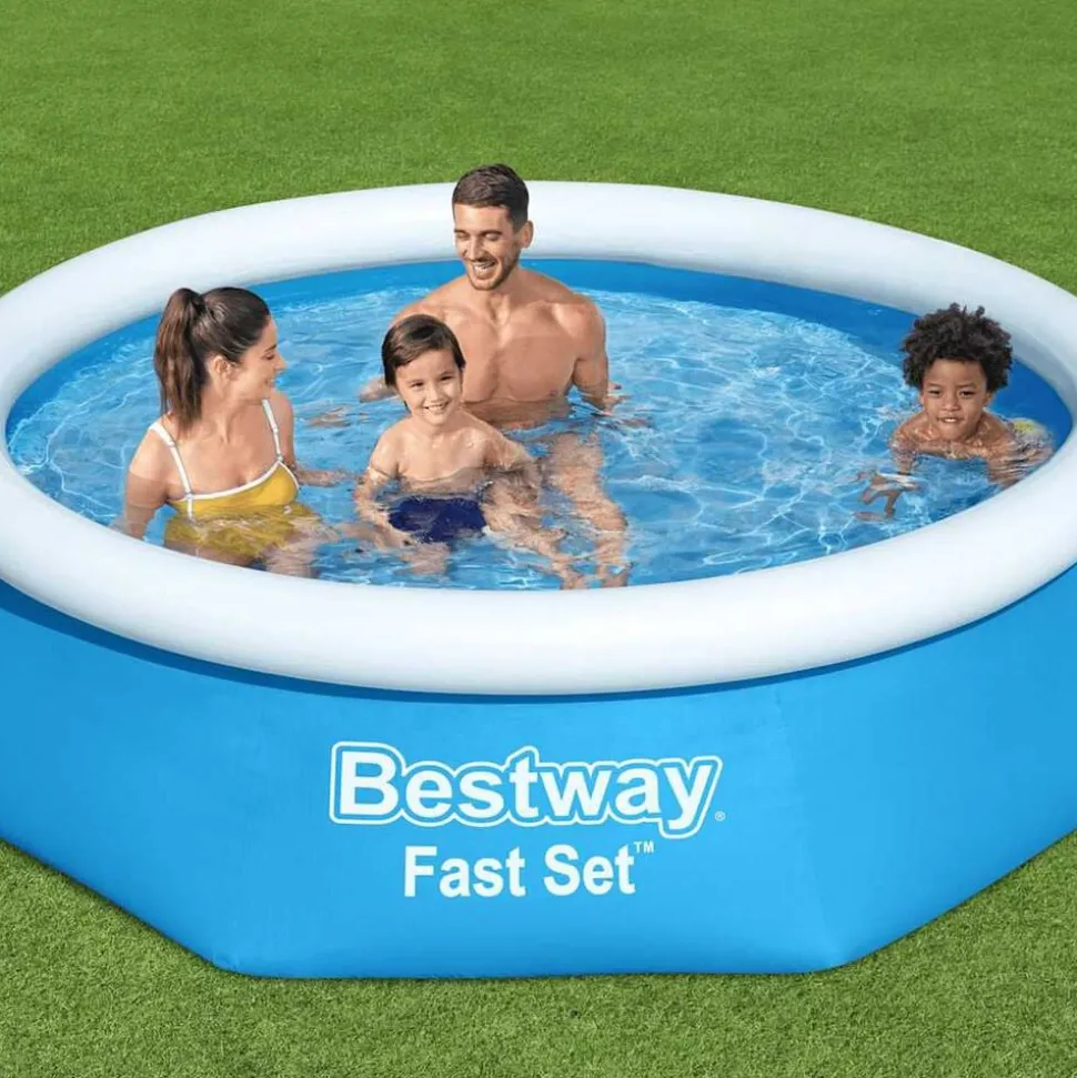 Bestway Fast Set Zwembad opblaasbaar rond 244x61 cm