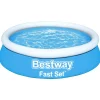 Bestway Fast Set Zwembad opblaasbaar rond 183x51 cm blauw