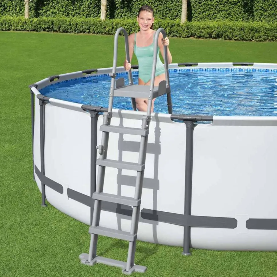 Bestway Flowclear Zwembadladder met 4 treden 132 cm