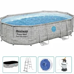 Bestway Power Steel Zwembadset 488x305x107 cm