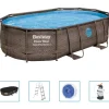 Bestway Power Steel Zwembadset ovaal 488x305x107 cm