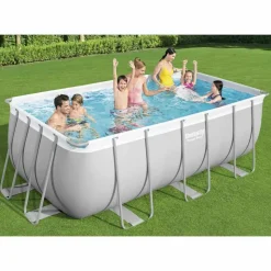 Bestway Power Steel Zwembadset rechthoekig 412x201x122 cm
