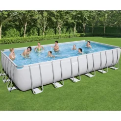 Bestway Power Steel Zwembadset rechthoekig 732x366x132 cm