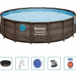 Bestway Power Steel Zwembadset 488x122 cm