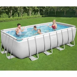 Bestway Power Steel Zwembadset rechthoekig 488x244x122 cm
