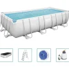 Bestway Power Steel Zwembadset rechthoekig 549x274x122 cm