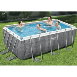 Bestway Power Steel Zwembadset rechthoekig 412x201x122 cm