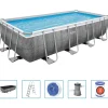 Bestway Power Steel Zwembadset rechthoekig 488x244x122 cm