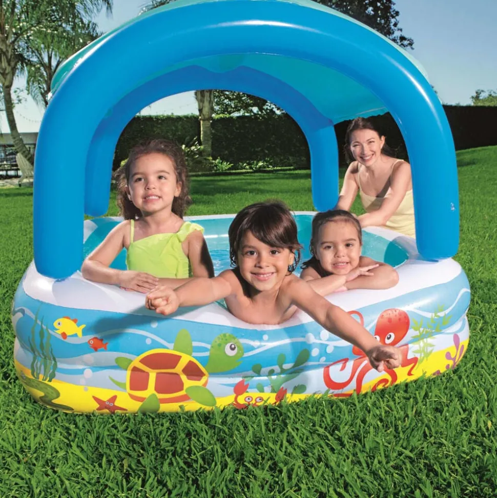 Bestway Speelbad met overkapping 140x140x114 cm blauw 52192