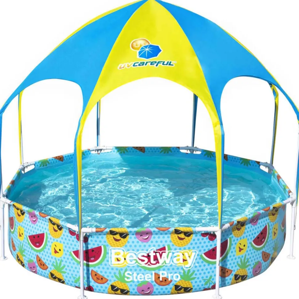 Bestway Steel Pro Kinderzwembad uv Careful bovengronds 244x51 cm