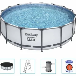 Bestway Steel Pro MAX Zwembadset rond 457x122 cm