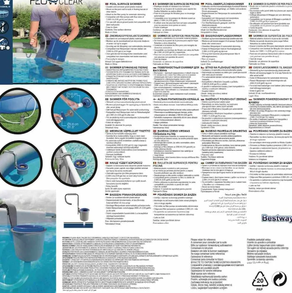 Bestway Zwembad skimmer Flowclear 58233