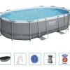 Bestway Zwembadset Power Steel ovaal 488x305x107 cm