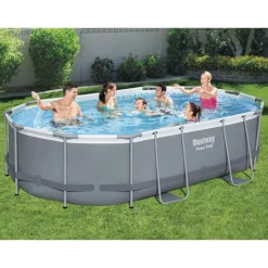 Bestway Zwembadset Power Steel ovaal 488x305x107 cm