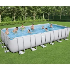 Bestway Zwembadset Power Steel rechthoekig 732x366x132 cm