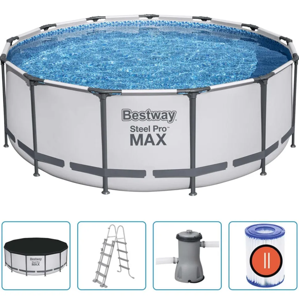 Bestway Zwembadset Steel Pro MAX rond 396x122 cm