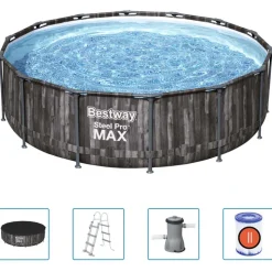 Bestway Zwembadset Steel Pro MAX rond 427x107 cm