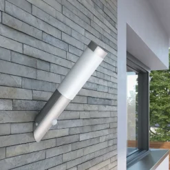 Buitenlamp RVS Enego met sensor