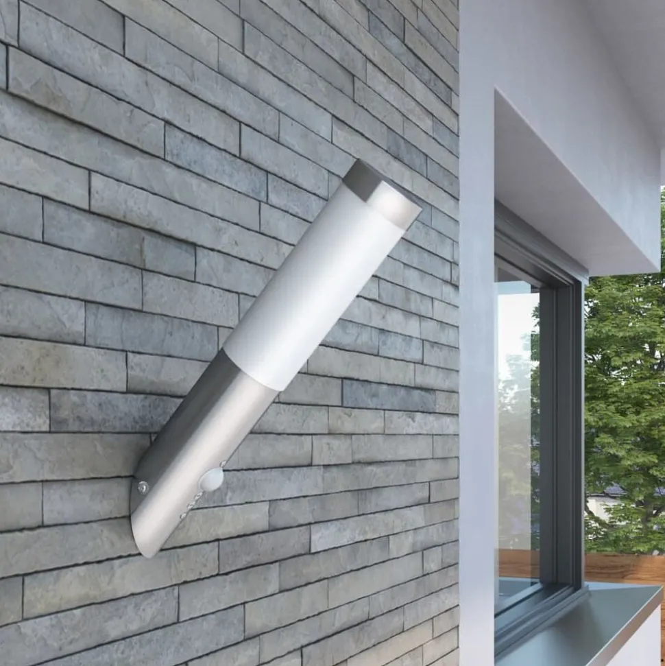 Buitenlamp RVS Enego met sensor