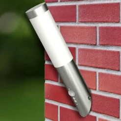Buitenlamp RVS Enego met sensor (2 stuks)
