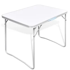 Campingtafel inklapbaar met metalen frame 80 x 60 cm