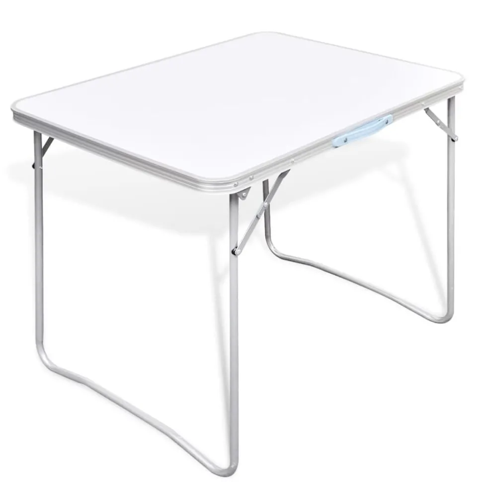 Campingtafel inklapbaar met metalen frame 80 x 60 cm