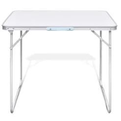 Campingtafel inklapbaar met metalen frame 80 x 60 cm