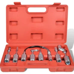 7-Delige smeerslang adapterset voor vetpistool