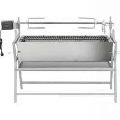 Draaispit barbecue ijzer en roestvrij staal