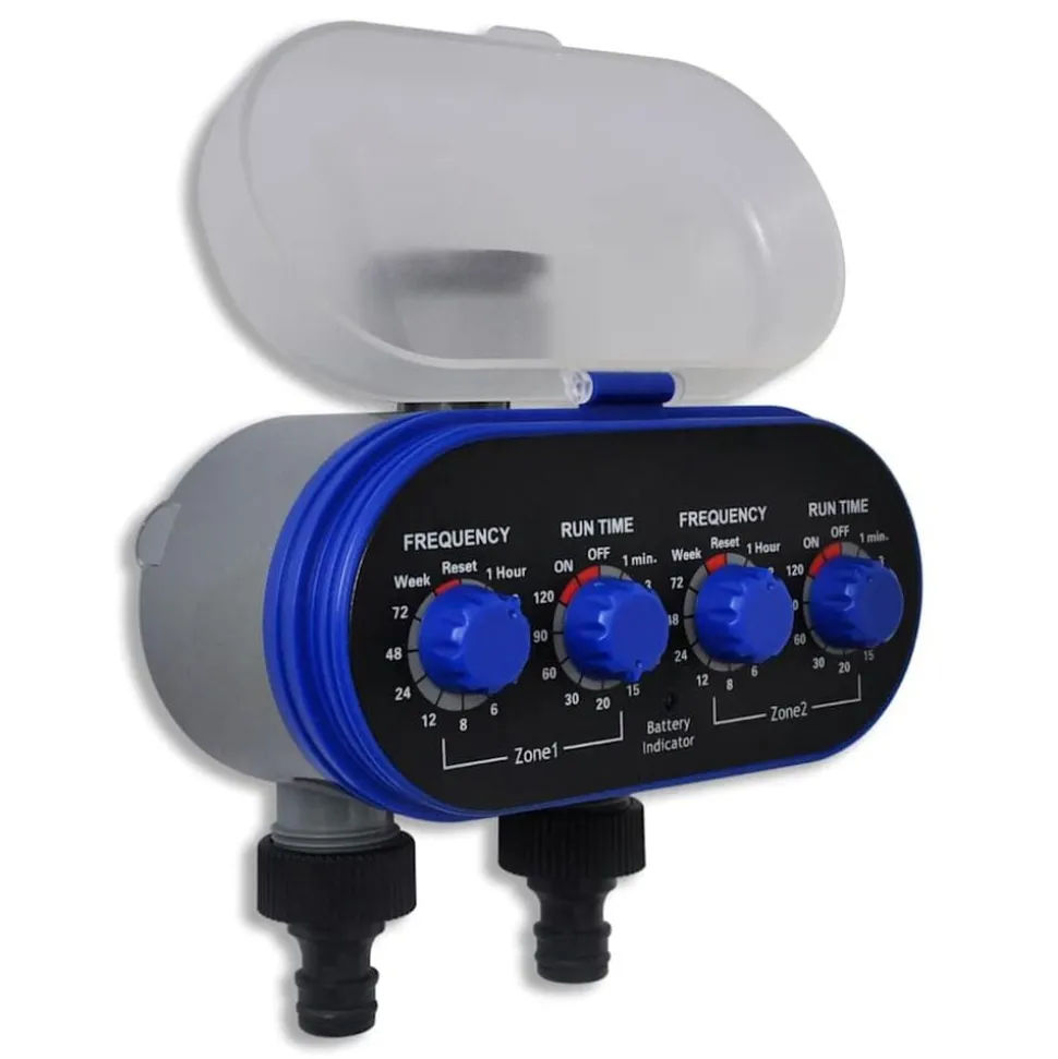Elektrische Irrigatie watertimer (2 uitgangen)
