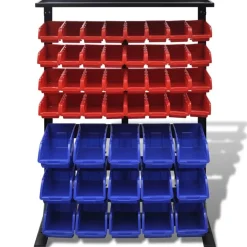 Garage opbergrek (Blauw en Rood)
