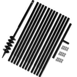Grondboor 100 mm met 13 m verlengstuk Staal