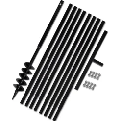 Grondboor 100 mm met 9 m verlengstuk Staal
