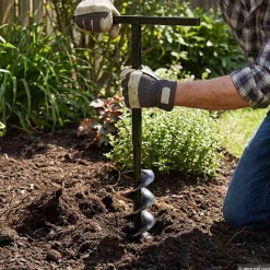 Grondboor 100 mm met 9 m verlengstuk Staal