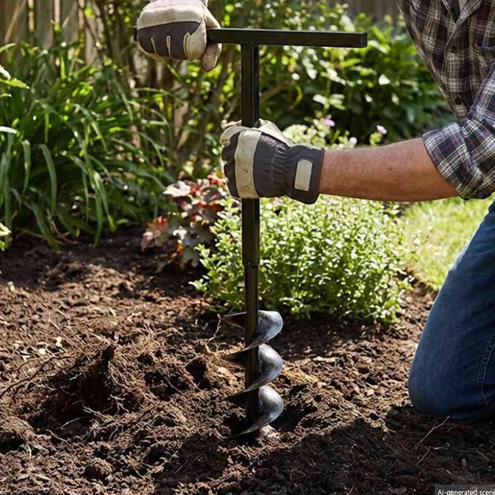 Grondboor 100 mm met 9 m verlengstuk Staal