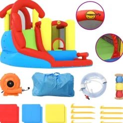 Happy Hop Springkasteel met glijbaan en plonsbad 280x319x211 cm