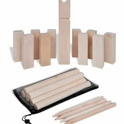 Houten Kubb spel set