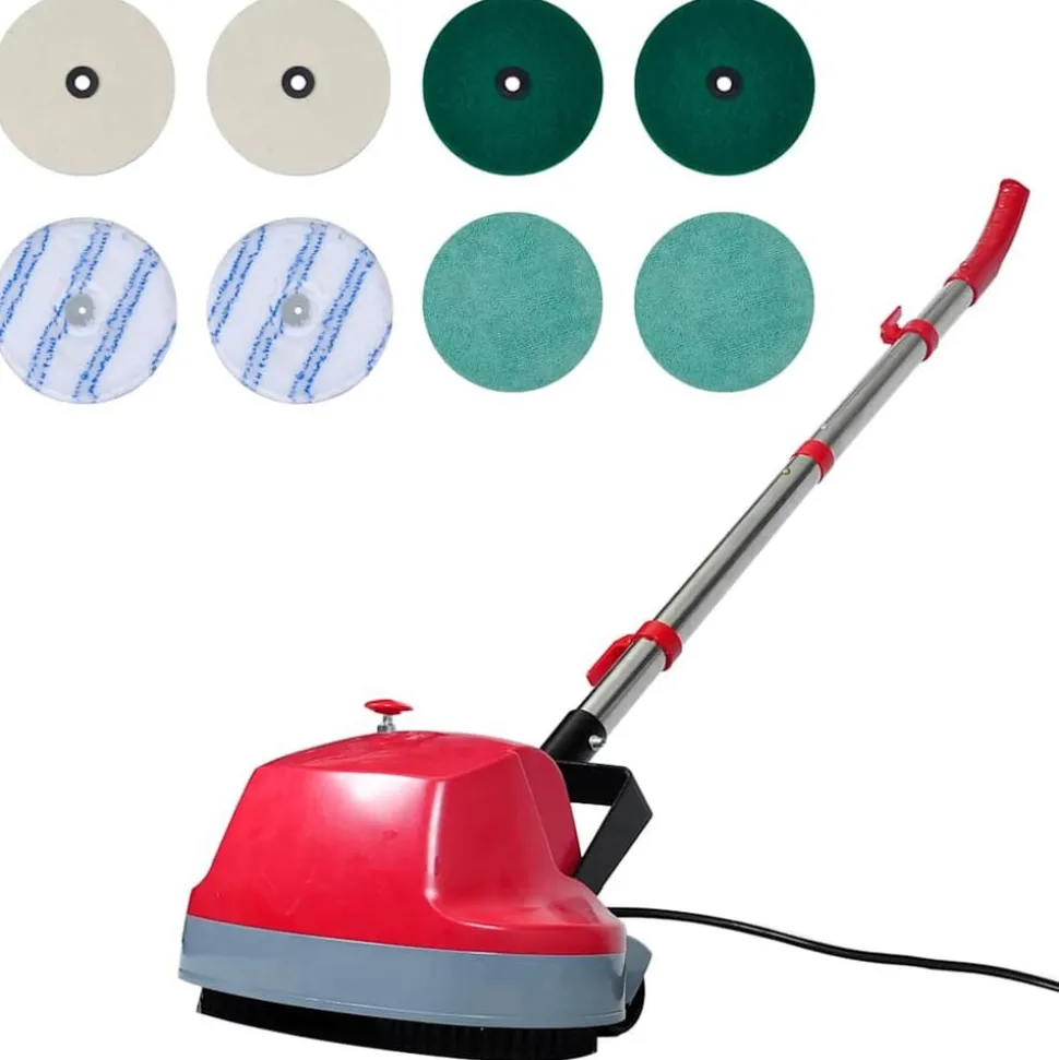 5-in-1 Tweekoppige vloerschrobber & polijstmachine