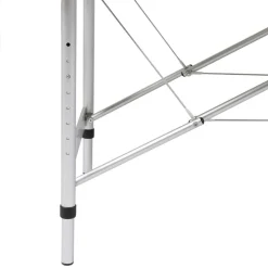 Inklapbare massagetafel 3 zones met aluminium frame (zwart)
