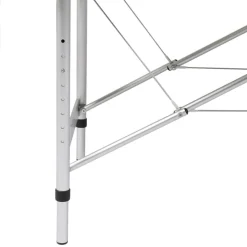 Inklapbare massagetafel 3 zones met aluminium frame (creme)