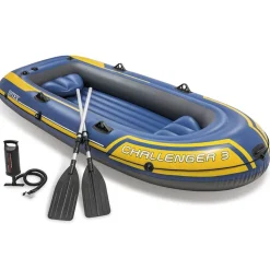 Intex Challenger 3 Opblaasboot met roeispanen en pomp 68370NP