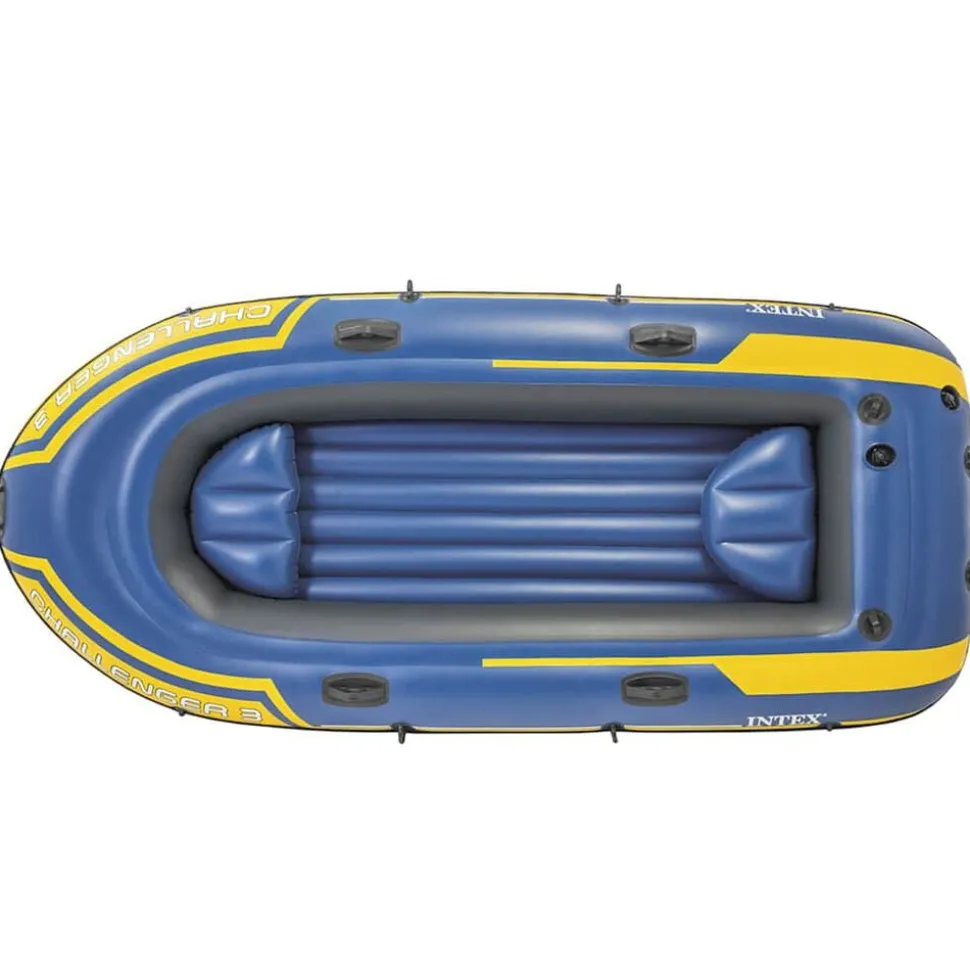 Intex Challenger 3 Opblaasboot met roeispanen en pomp 68370NP