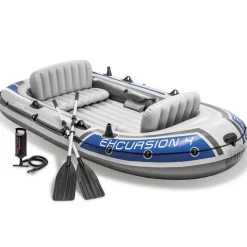 Intex Excursion 4 Opblaasboot met roeispanen en pomp 68324NP