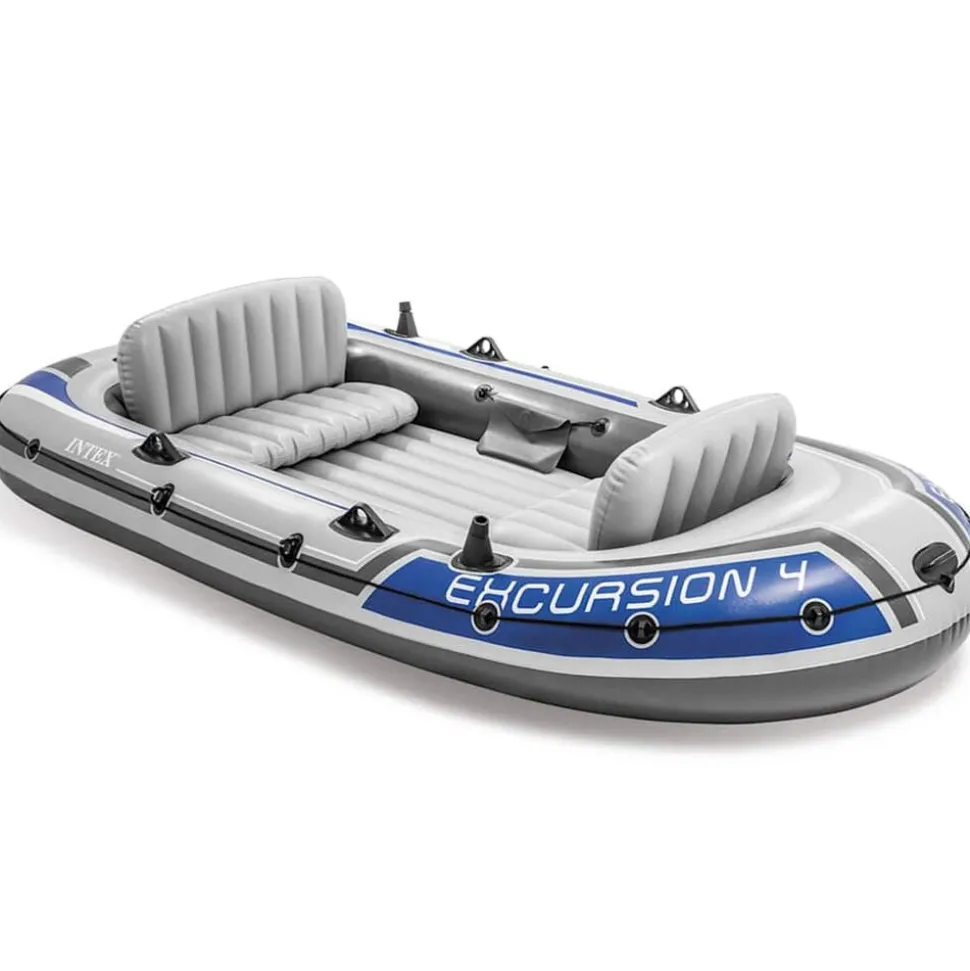 Intex Excursion 4 Opblaasboot met roeispanen en pomp 68324NP